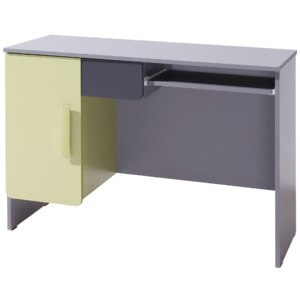 Psací stůl Dido DI12 L BIURKO, 008-barva šedá popelavá / grafit + zelená MIRJAN 5902928067170