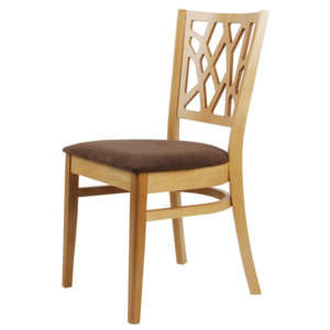 Jídelní dřevěná židle bez područek Bradop ROMANA – buk, čalouněný sedák
