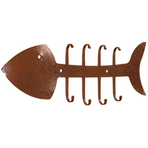 Věšák na klíče ve tvaru snědené ryby - 69