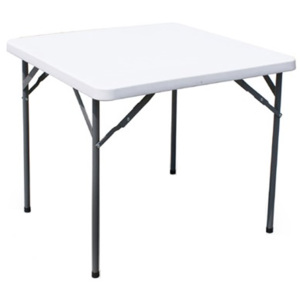 PartyStan Čtvercový banketový stůl šedý 87 x 87 x 74