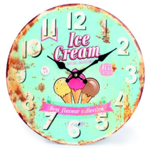 Moderní hodiny zmrzlina MDF. Fi 30 cm