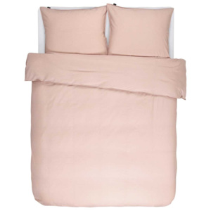 Bavlněné povlečení na postel, obrázkové povlečení, povlečení na dvojlůžko, světle růžová barva, Essenza, 200 x 220 cm