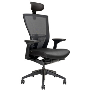Kancelářská židle na kolečkách Office Pro MERENS SP – s područkami a opěrkou hlavy