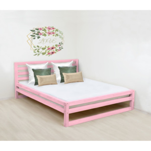 Benlemi Dvoulůžková postel DeLuxe 160x190 cm Barva: Růžová