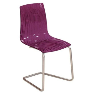 Jídelní a konferenční židle CALIMA Z – bez područek, fialová Malva transparente