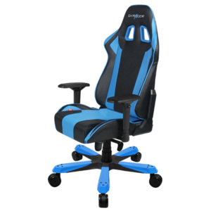 Herní židle DXRACER King OH/KS06/NB – umělá kůže, černá/modrá