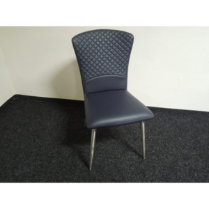 Nová modrá prošívaná židle