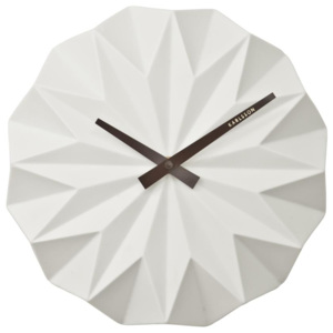 Nástěnné hodiny Origami 27 cm Karlsson (Barva - bílá)