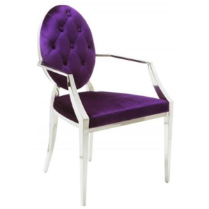Inviro Jídelní židle QUEEN II, fialová