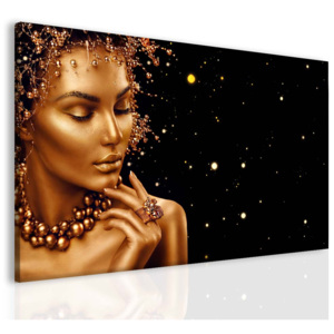 Obraz žena zlaté odstíny (150x90 cm) - InSmile ®