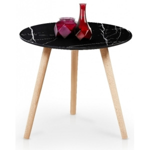Halmar konferenční stolek AIDA + barevné provedení černý mramor