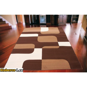 Kusový koberec PP Labyrint hnědý 120x170, Velikosti 120x170cm