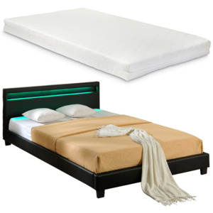Corium® Čalouněná postel "Paris" s matrací HTB-1019