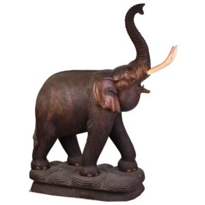 Slon - tropické dřevo 127cm (E048c)