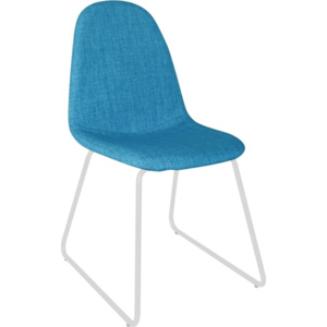 Židle, látka modrá / kov, ONTARI