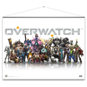 Textilní plakát Overwatch - Heroes