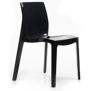 Plastová jídelní židle Stima ICE – bez područek, více barev Antracite