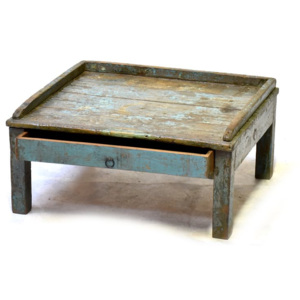 Starý kupecký stolek se šuplíkem, 61x55x29cm