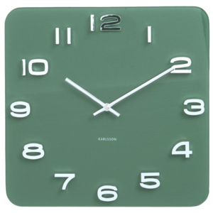 Nástěnné hodiny Vintage 35 cm Karlsson (Barva - zelená)
