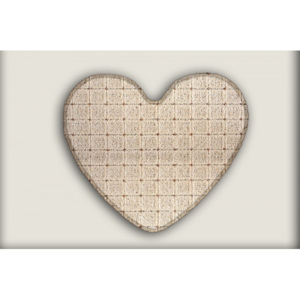 Vopi koberce Kusový koberec Udinese béžový srdce - 100x120 - srdce
