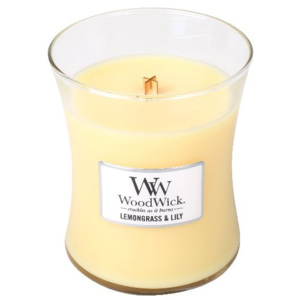 Vonná svíčka WoodWick - Lemongrass & Lily 275g/55 - 65 hod