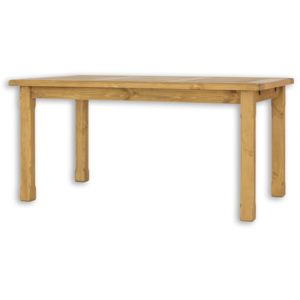 Dřevěný jídelní stůl 80x120 MES 02 A s hladkou deskou - K01 světlá borovice