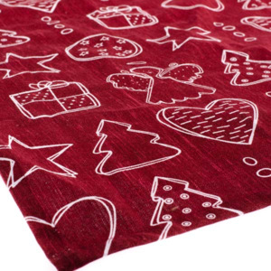 Textilní útěrka s vánočním motivem