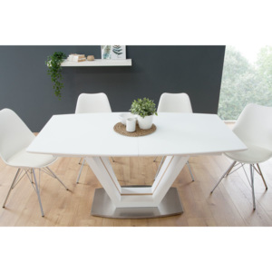 Jídelní stůl rozkládací Joanna bílý / dub 160-220 cm
