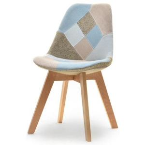 Židle TAMTAS patchwork dřevená podnož