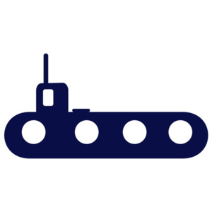 Ponorka - samolepka na zeď