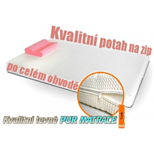 PUR pěnová matrace VITA 14cm, 180x200, Aloe Vera, H4 - tvrdá