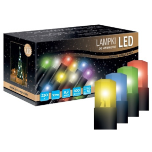 LED osvětlení vnitřní - klasická, multicolor, 10 m