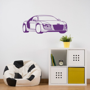 GLIX Audi - samolepka na zeď Fialová 95 x 40 cm