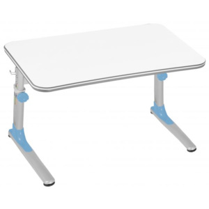Dětský rostoucí stůl Mayer JUNIOR 32W1 17 – modrý, deska bílá, 90×56–74×63