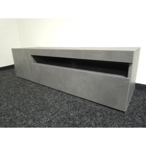 Nový šedý TV stolek beton