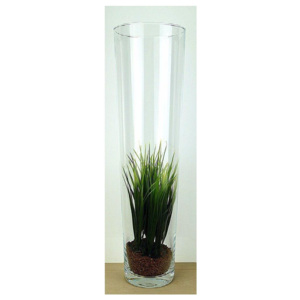 Vysoká skleněná váza rozšířená