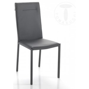 Židle CAMY GREY TOMASUCCI (barva - šedá syntetická kůže)