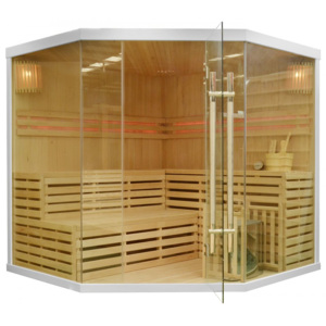 Rohová finská sauna GH3462 bílá