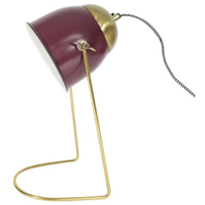 Červená stolní lampa HF Living Feathery, 16 x 36 cm