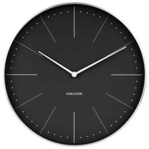 Nástěnné hodiny Normann Big 37,5 cm Karlsson (Barva - černá)