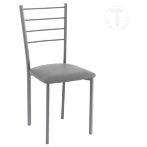 Židle JUST GREY TOMASUCCI (barva - šedá syntetická kůže)