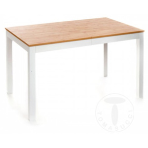 Jídelní stůl rozkládací BULL WOOD 130-210cm TOMASUCCI (barva - masivní dub, bílá)