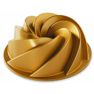 Forma na bábovku Heritage střední zlatá Nordic Ware (Barva- zlatá, litý hliník)
