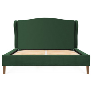 Zelená postel z bukového dřeva Vivonita Windsor, 140 x 200 cm