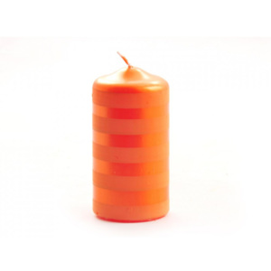 Jarní svíčka oranžový pruh