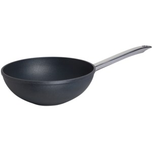 Profesionální titanový wok SKK 28 cm nerez ručka indukce