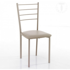 Židle JUST TAUPE TOMASUCCI (barva - šedohnědá syntetická kůže)