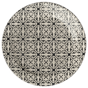 Talíř 26,5 cm ALHAMBRA BRANDANI (barva - bílo/černá)