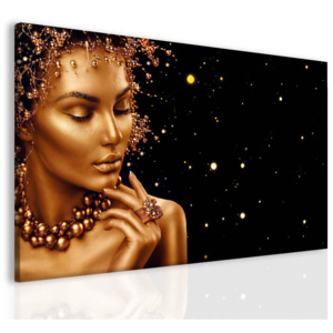 InSmile Obraz žena zlaté odstíny 100x60 cm