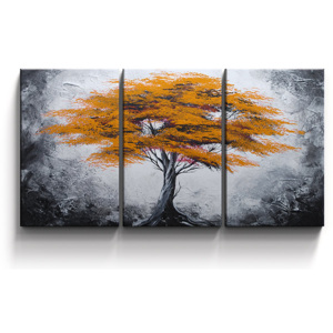Ručně malovaný obraz vícedílný strom S001